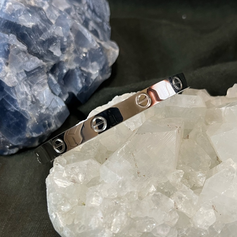 Silver Bracelet with Engraved Design